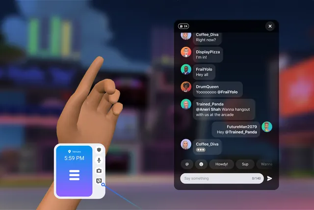 Meta นำเสนอฟีเจอร์แชทข้อความใหม่ใน Horizon Worlds